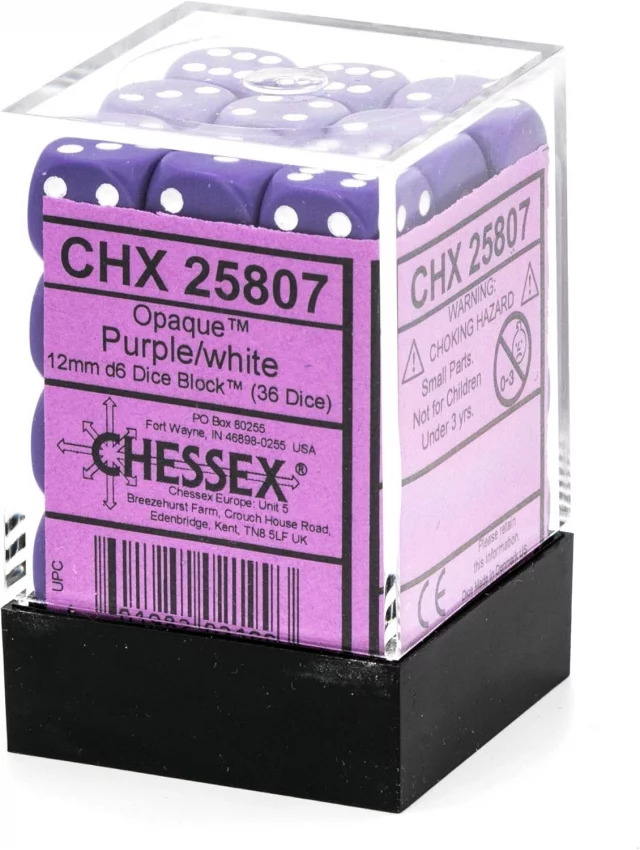 Würfel Opaque - Purple (36 Stck)