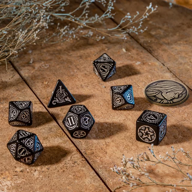 Würfel The Witcher - The Obsidian Star (7 Stck) - Q-Workshop