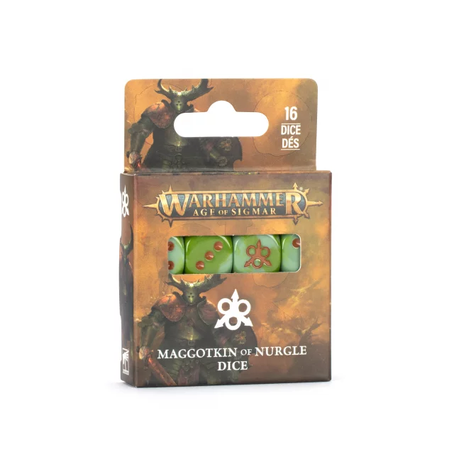 Würfel W-AOS - Maggotkin of Nurgle Dice (16 Stück) - Warhammer
