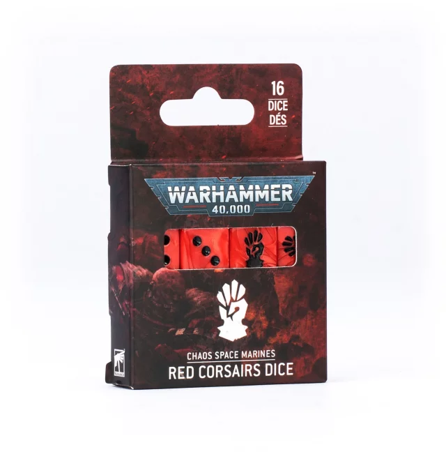 Würfel Warhammer: 40,000 - Chaos Space Marines: Red Corsairs Dice (16 Stk.) - Brettspiel