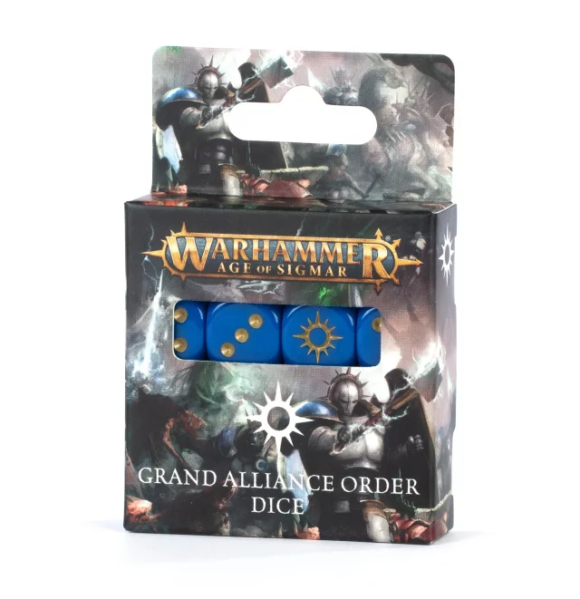 Kostky Warhammer Age of Sigmar - Grand Alliance Order Dice (16 Stck) - Brettspiel
