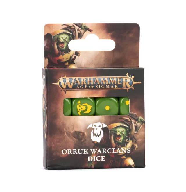 Würfel Warhammer Age of Sigmar - Orruk Warclans Dice (16 Stck) - Brettspiel