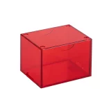 Kartenbox Dragon Shield - Clear Red (Strongbox 100+) - TCG Sammelkartenspiel