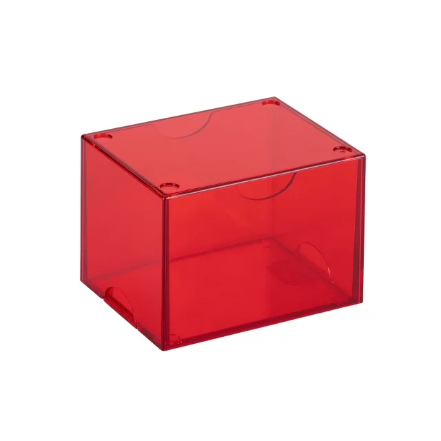 Kartenbox Dragon Shield - Clear Red (Strongbox 100+) - TCG Sammelkartenspiel