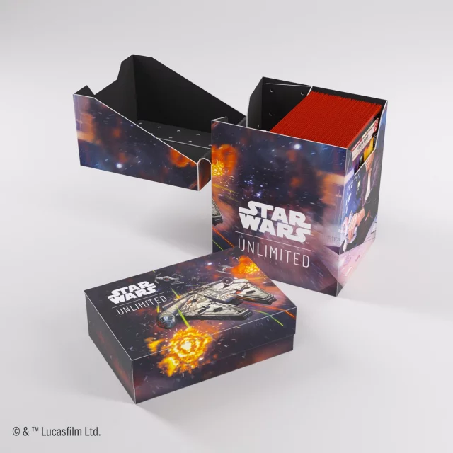 Kartenbox Gamegenic - Star Wars: Unlimited Soft Crate Han Solo Millenium Falcon - Kartenboxen