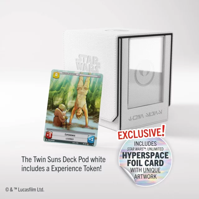 Kartenbox Gamegenic - Star Wars: Unlimited Twin Suns Deck Pod White/Black - Kartenboxen