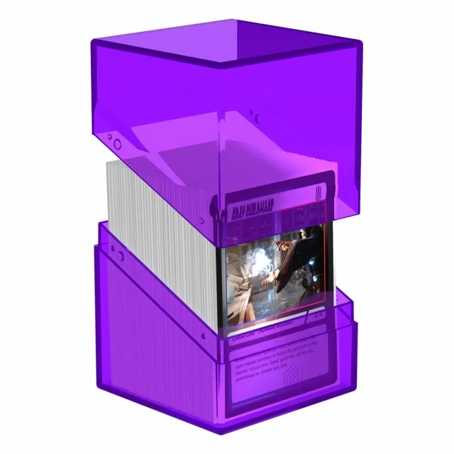 Kartenbox Ultimate Guard - Boulder Deck Case Clear Amethyst (100+) - TCG Sammelkartenspiel