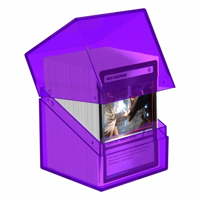 Kartenbox Ultimate Guard - Boulder Deck Case Clear Amethyst (100+) - Kartenboxen