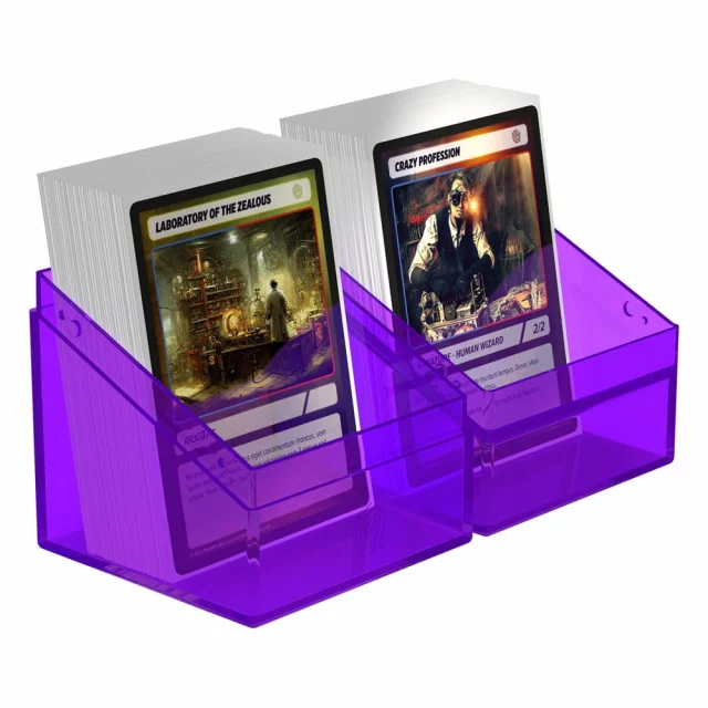 Kartenbox Ultimate Guard - Boulder Deck Case Clear Amethyst (100+) - TCG Sammelkartenspiel