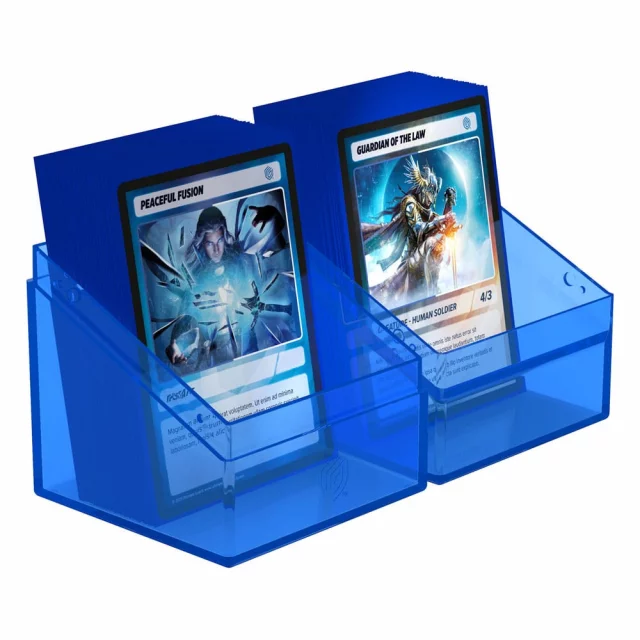 Kartenbox Ultimate Guard - Boulder Deck Case Clear Sapphire (100+) - TCG Sammelkartenspiel
