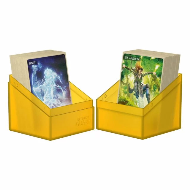 Kartenbox Ultimate Guard - Boulder Deck Case Standard Amber (100+) - TCG Sammelkartenspiel