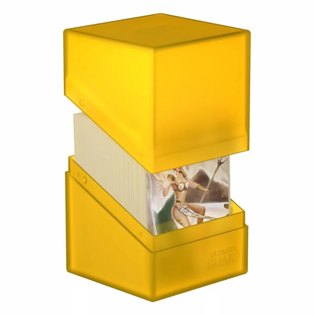 Kartenbox Ultimate Guard - Boulder Deck Case Standard Amber (100+) - Kartenboxen