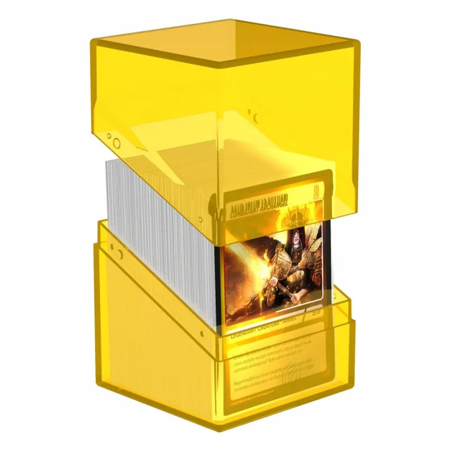 Kartenbox Ultimate Guard - Boulder Deck Case Clear Amber (100+) - TCG Sammelkartenspiel