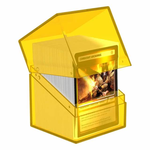 Kartenbox Ultimate Guard - Boulder Deck Case Clear Amber (100+) - Kartenboxen