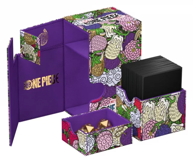 Kartenbox Ultimate Guard - One Piece - Devil Fruits (Flip'n'Tray 80+ XenoSkin) - TCG Sammelkartenspiel
