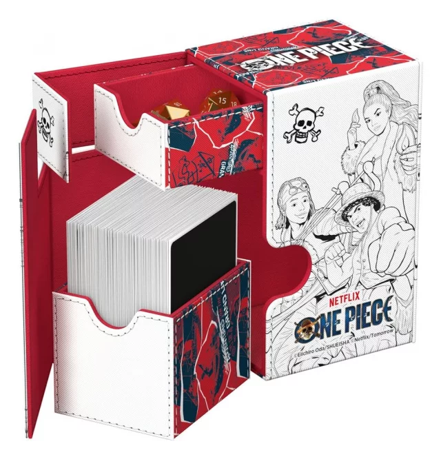 Kartenbox Ultimate Guard - One Piece - Sketch (Flip'n'Tray 80+ XenoSkin) - TCG Sammelkartenspiel