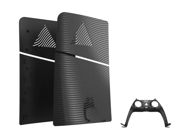 Konsolenabdeckung PS5 Slim - Black Wave Faceplates Kit - Zubehör