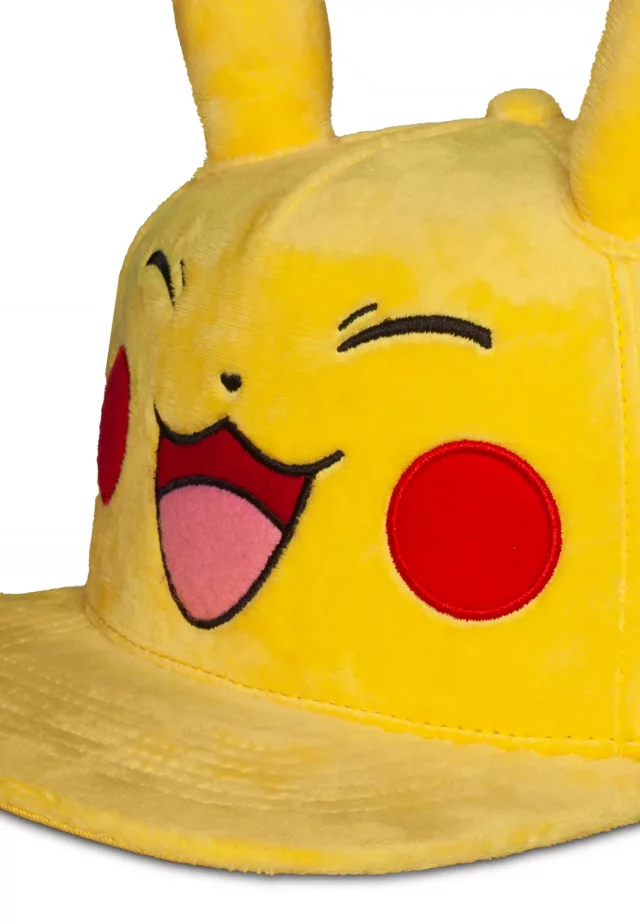 Cap Pokémon - Happy Pikachu Plush - Snapback-Cap