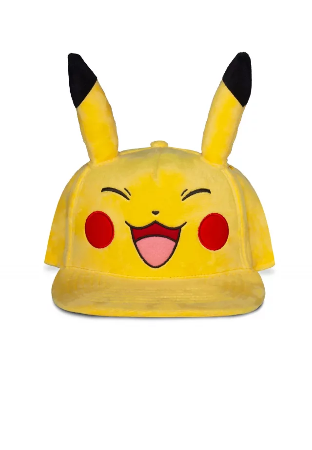 Cap Pokémon - Happy Pikachu Plush - Snapback-Cap