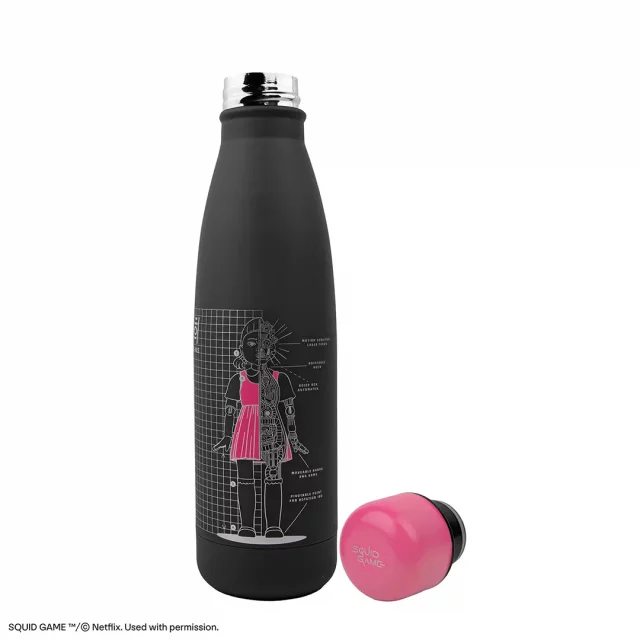 Trinkflasche Squid Game - Young-Hee Blueprint (schwarz) - Tassen