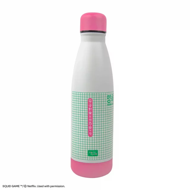 Trinkflasche Squid Game - Young-Hee Blueprint (weiß) - Thermoflasche