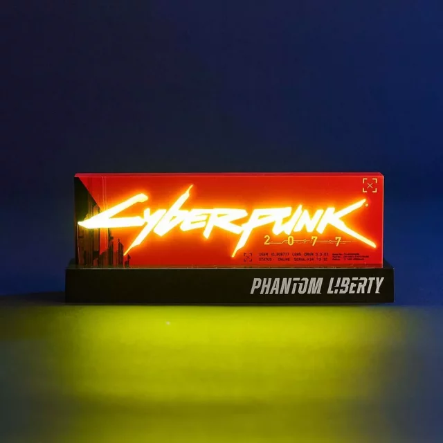 Tischlampe Cyberpunk 2077 - Phantom Liberty Logo