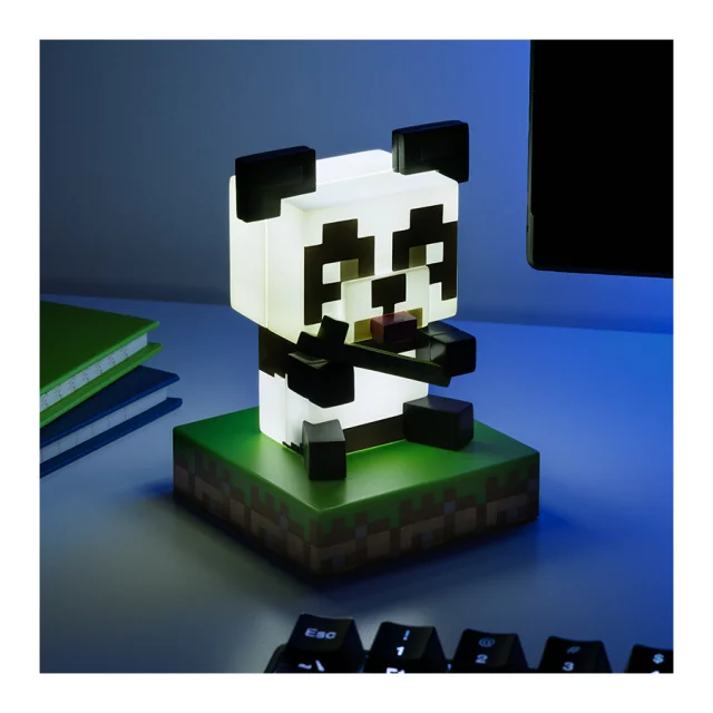 Tischlampe Minecraft - Panda Bambus