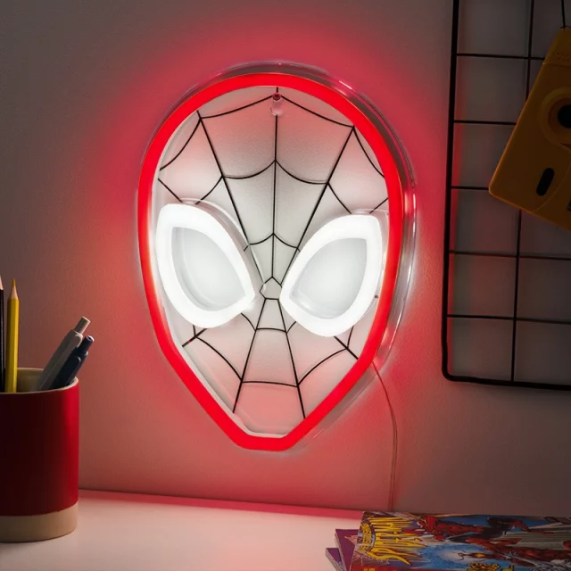 Wandlampe Spider-Man - Neon Mask - Marvel