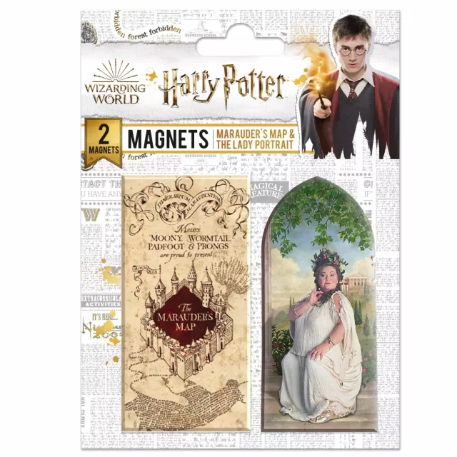 Magnete Harry Potter - Marauder’s Map & Portrait Lady (2 Stck) - Magnete