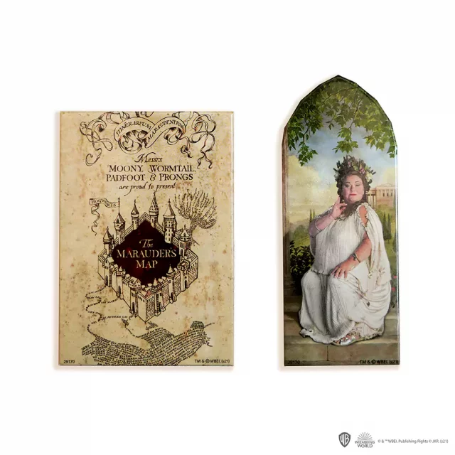 Magnete Harry Potter - Marauder’s Map & Portrait Lady (2 Stck) - Magnete