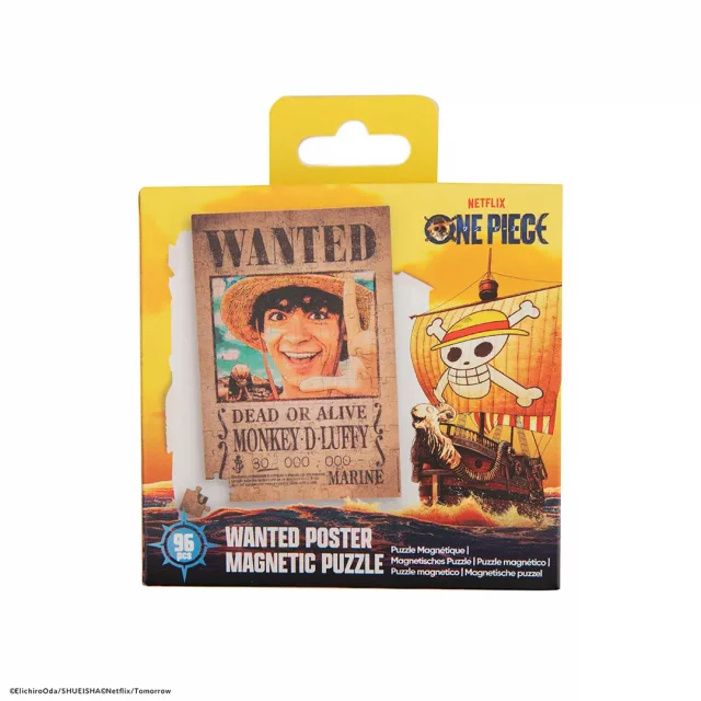 Magnetisches Puzzle One Piece - Luffy Wanted Poster - Magnete
