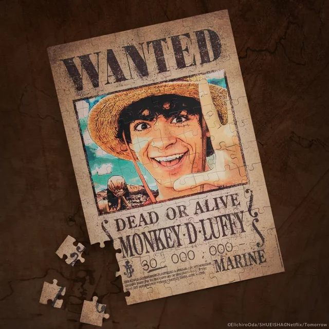 Magnetisches Puzzle One Piece - Luffy Wanted Poster - Magnete