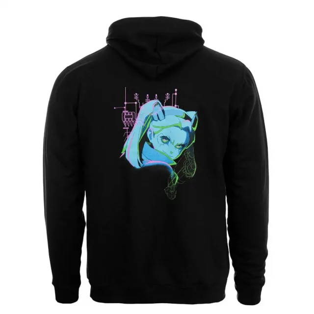 Hoodie Cyberpunk: Edgerunners - Neon Rebecca (größe XXL)