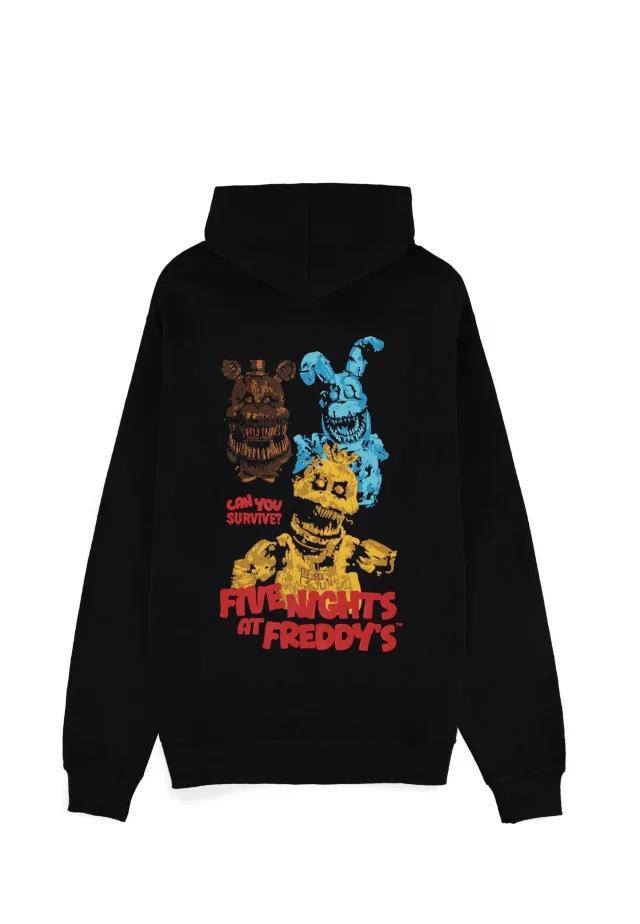 Hoodie Five Nights At Freddys - Can you survive ? (größe XXL) - T-Shirt