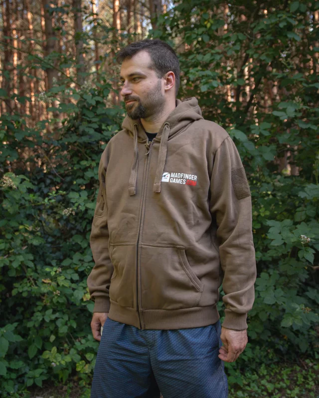 Hoodie Gray Zone Warfare - Logo (mit Reißverschluss) (größe XXXL)