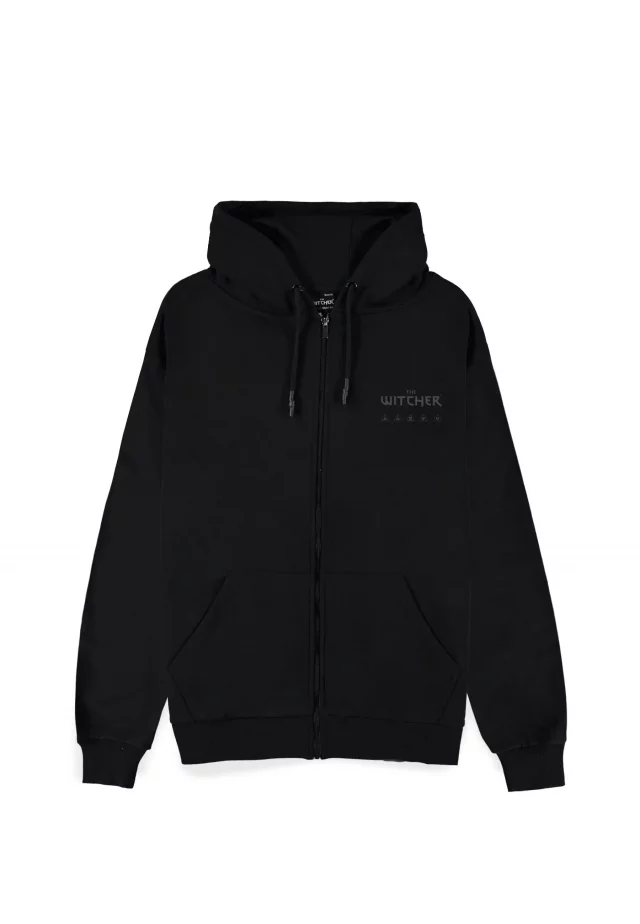 Hoodie The Witcher - Zipper Black (größe XXL)