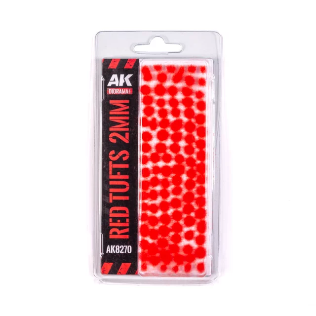 Modell Vegetation AK - Red Fantasy tufts (2 mm) - AK-Interactive