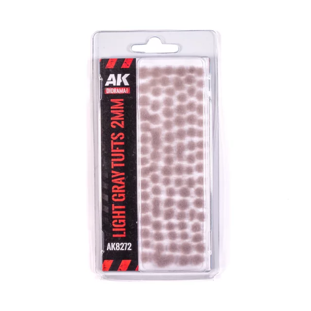 Modell Vegetation AK - Light Gray Fantasy tufts (2 mm) - AK-Interactive
