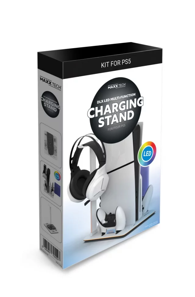 Ladestation für PlayStation 5 - Maxx Tech PS5 DLX LED - Zubehör