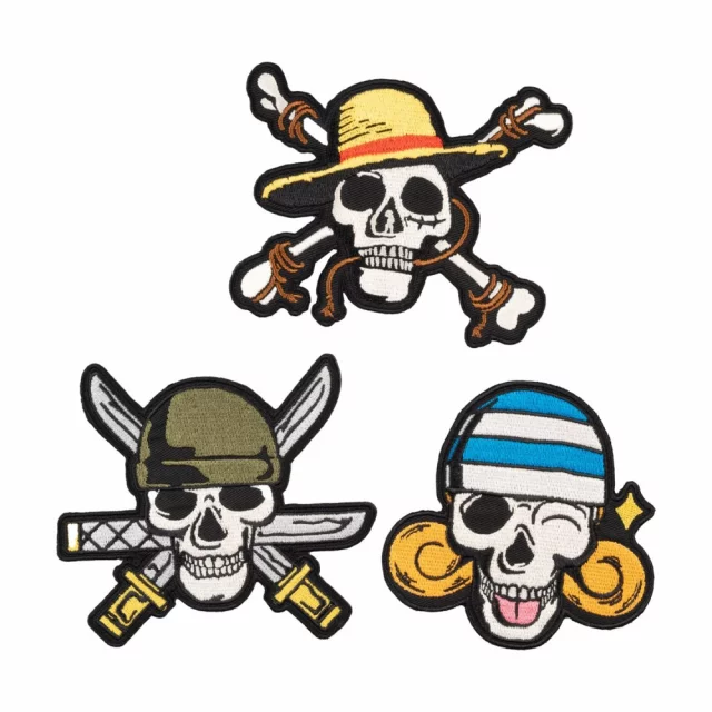 Aufnäher One Piece - Skulls (3 Stk.) - Naruto