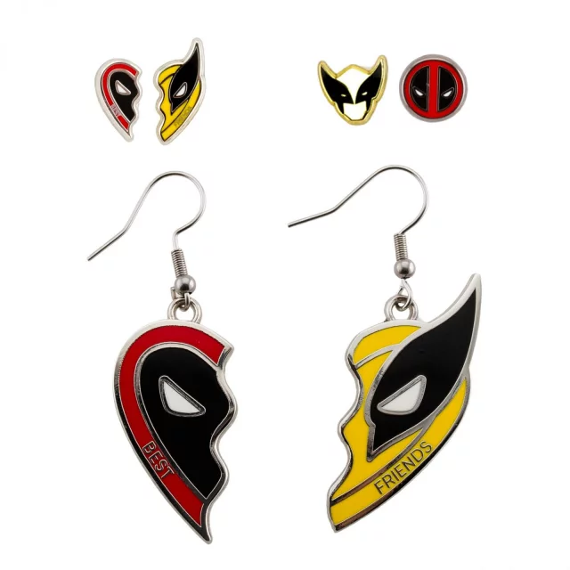 Ohrringe Deadpool - Deadpool & Wolverine (3 Paar) - Marvel