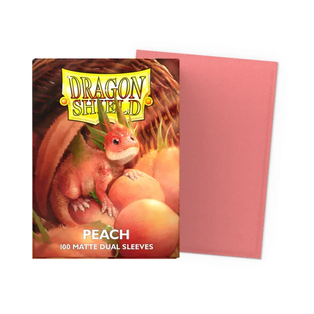 Kartenschutzhüllen Dragon Shield - Matte Dual Sleeves Peach (100 Stk.)