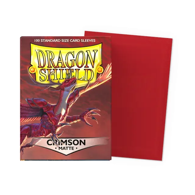 Kartenhüllen Dragon Shield - Standard Sleeves Matte Crimson (100 Stck)