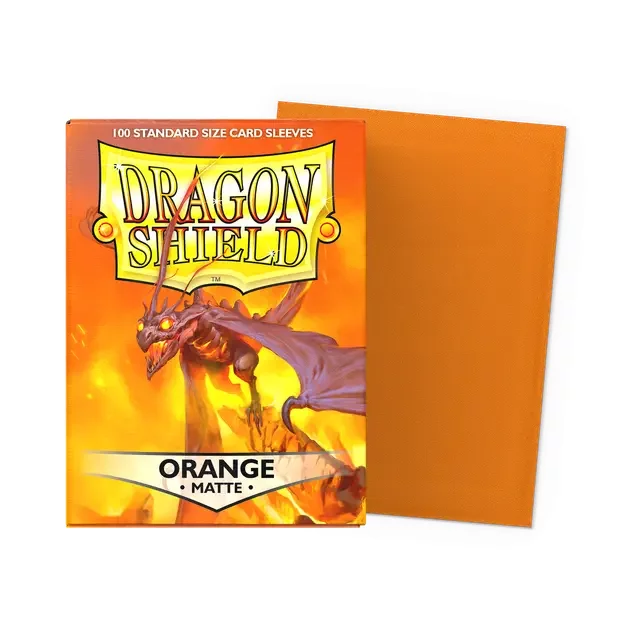 Kartenhüllen Dragon Shield - Standard Sleeves Matte Orange (100 Stck)