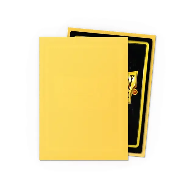 Kartenhüllen Dragon Shield - Standard Sleeves Matte Yellow (100 Stck)