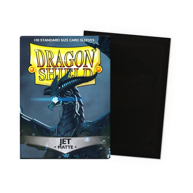 Kartenhüllen Dragon Shield - Standard Sleeves Matte Jet (100 Stck)
