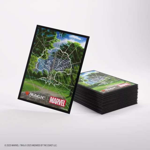 Kartenhüllen Gamegenic - MTG x Marvel's Spider-Man: Premium Art Sleeves Spider-Man Forest (105 Stck) - MTG: Marvel's Spider-Man