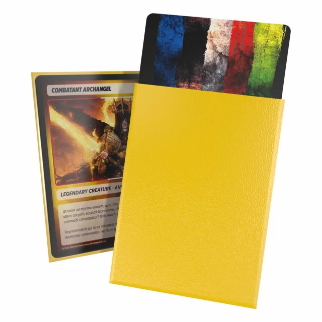 Kartenhüllen Ultimate Guard - Cortex Sleeves Standard Size Matte Yellow (100 Stck)