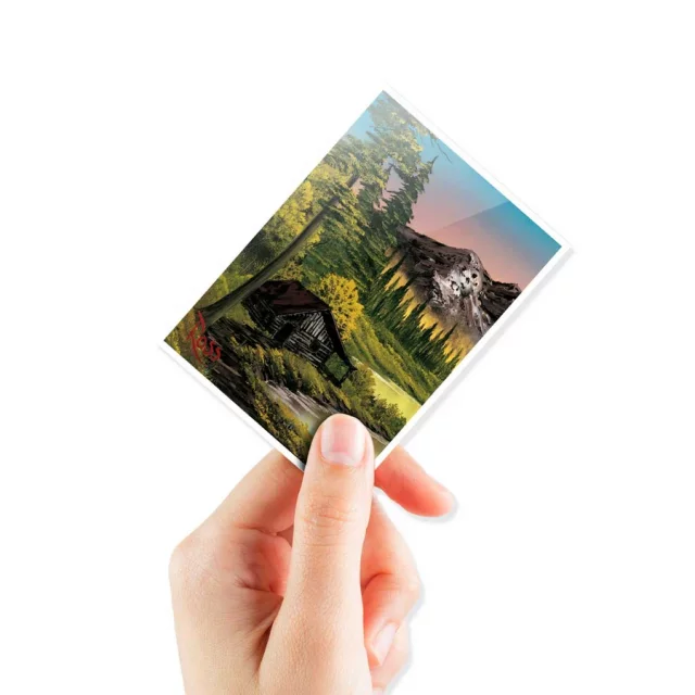 Kartenhüllen Ultra PRO - Bob Ross: Mountain Retreat Apex Deck Protectors Sleeves (105 Stck) - TCG Sammelkartenspiel