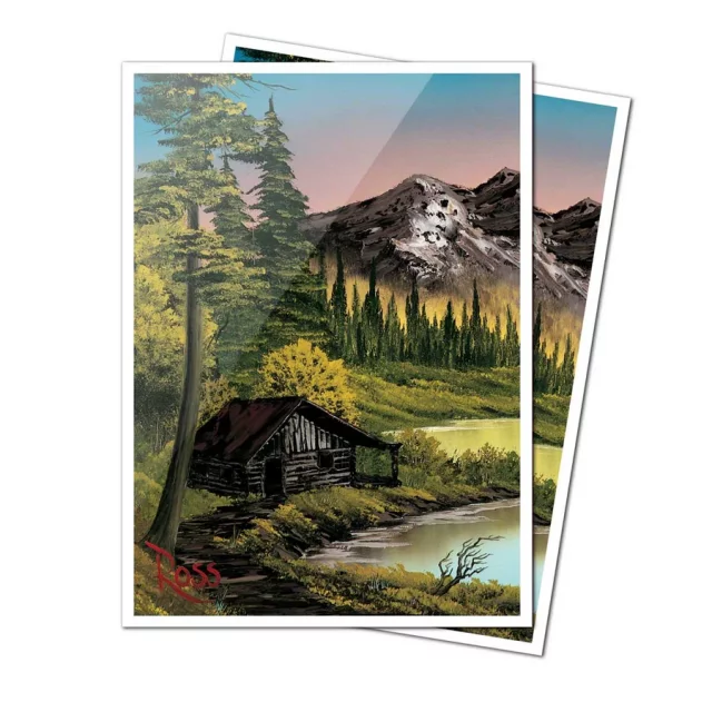 Kartenhüllen Ultra PRO - Bob Ross: Mountain Retreat Apex Deck Protectors Sleeves (105 Stck) - TCG Sammelkartenspiel